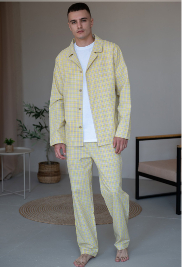 Піжама чоловіча комплект фланель LoomLine 13-39YK