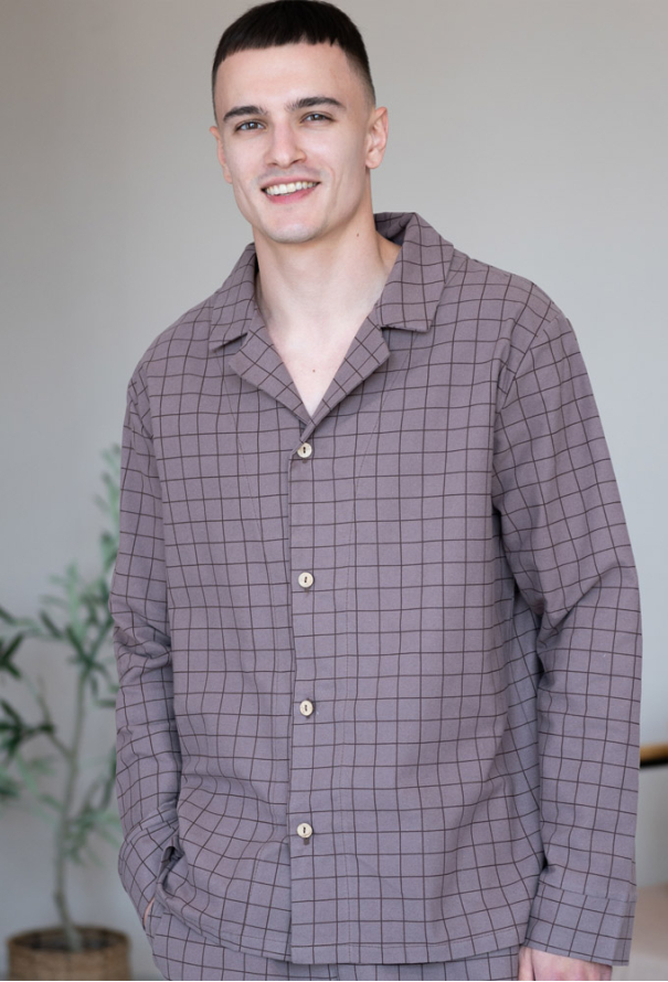 Пижама мужская фланелевая LoomLine 13-13FK фото