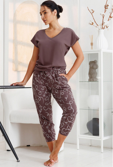 Пижама женская хлопок Объятия Roksana 1332-12307 Пижама женская хлопок Объятия Roksana 1332-12307