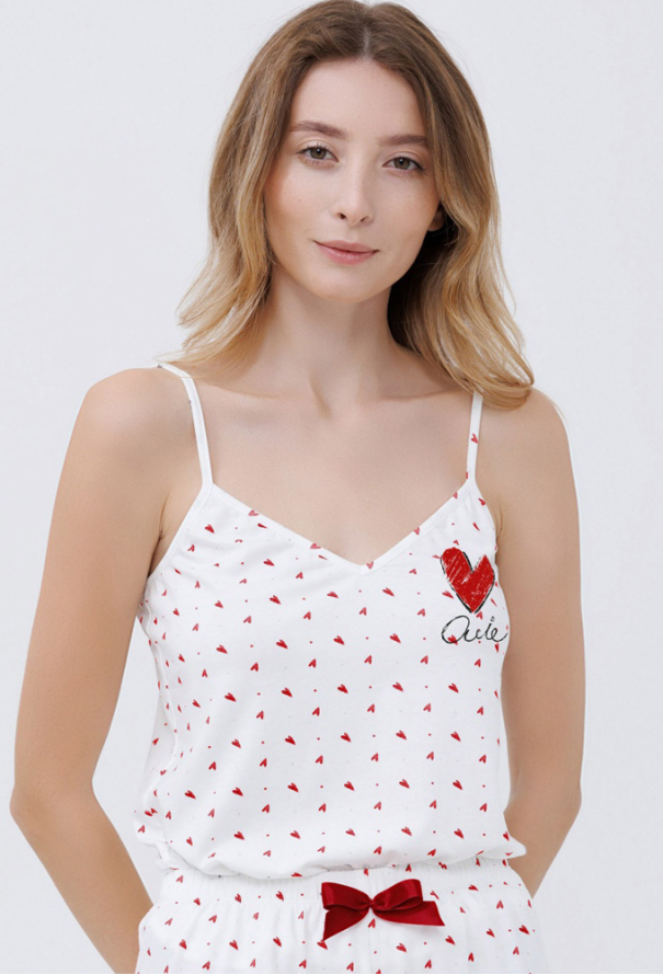 Пижама женская хлопок Heart Roksana 1701-16165 фото