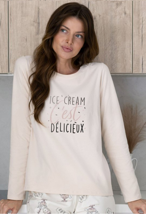 Піжама жіноча бавовна Ice Cream Roksana 1297-16225 фото