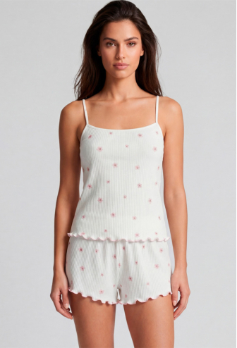 Піжама жіноча бавовна рубчик Kvitto Roksana 1946-42032