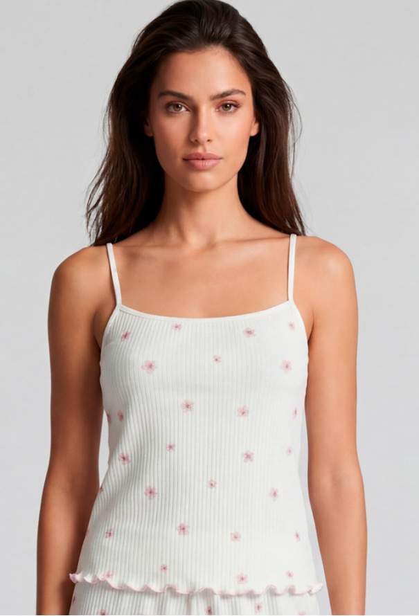 Піжама жіноча бавовна рубчик Kvitto Roksana 1946-42032 фото