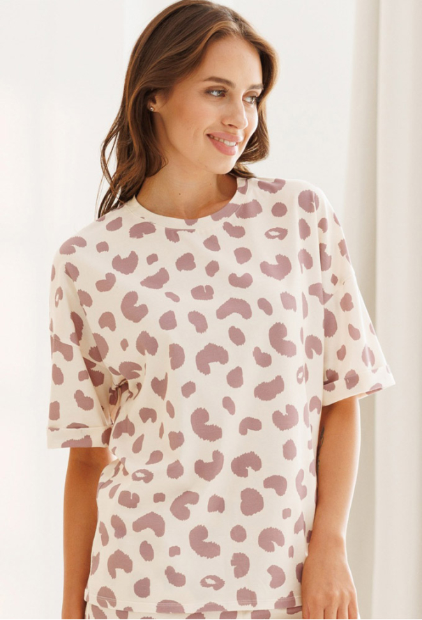 Пижама женская хлопок Мур Квитка Roksana 1407-16982 фото