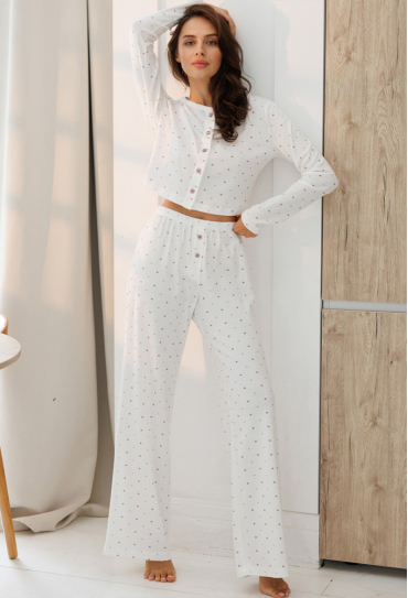 Піжама жіноча бавовна Мур Квітка Roksana 1882-42984