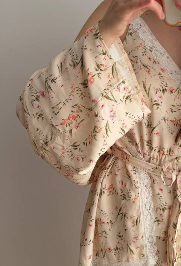 Пижама с халатом штапель DaLi 14-39G фото