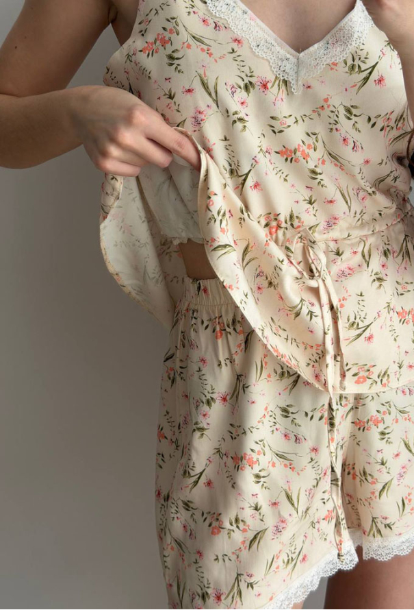 Пижама с халатом штапель DaLi 14-39G фото