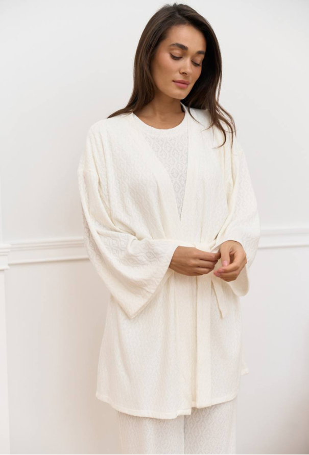 Пижама с халатом трикотаж DaLi 14-71М фото