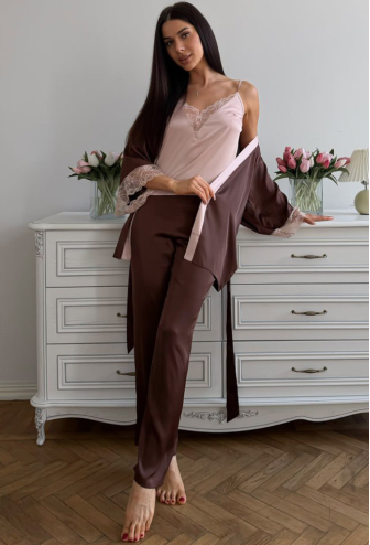 Пижама женская комплект шелк Julia Ulich 1805-286