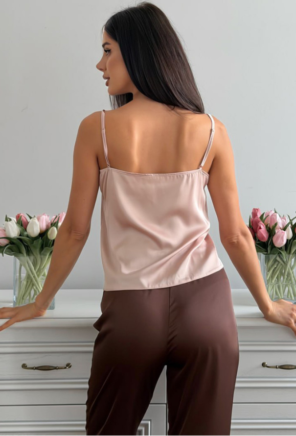 Пижама женская с халатом шелк Julia Ulich 1805-286 фото