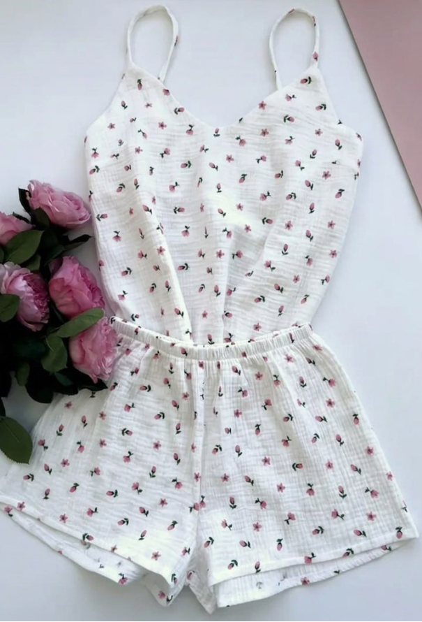 Піжама жіноча з халатом муслін LoomLine 13-17TW фото