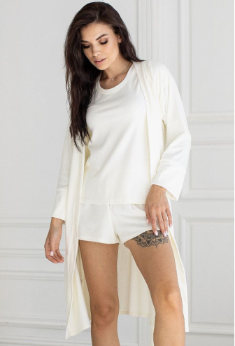 Пижама с халатом велюр MiaNaGreen Ка1550ш Пижама с халатом велюр MiaNaGreen Ка1550ш