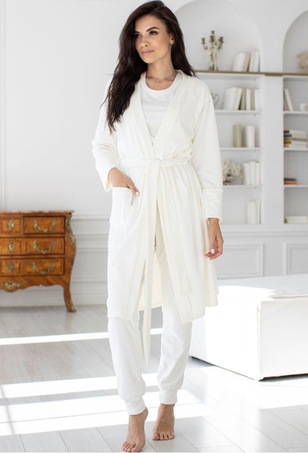 Піжама з халатом велюр MiaNaGreen Ка1580 фото