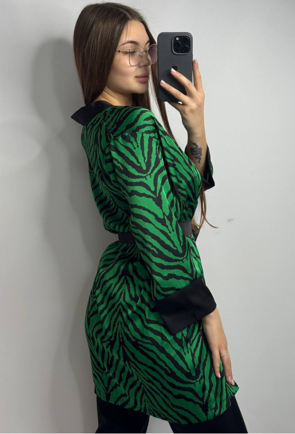 Піжама жіноча з халатом шовк V.Velika 163-24ZZ фото