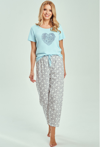 Піжама жіноча бавовна Alessia Taro 3513