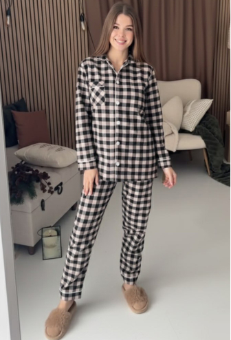 Пижама женская фланелевая Tomiko 913KCH