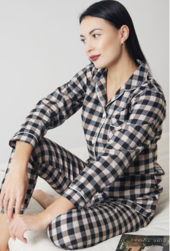 Піжама жіноча фланелева Tomiko 913KCH