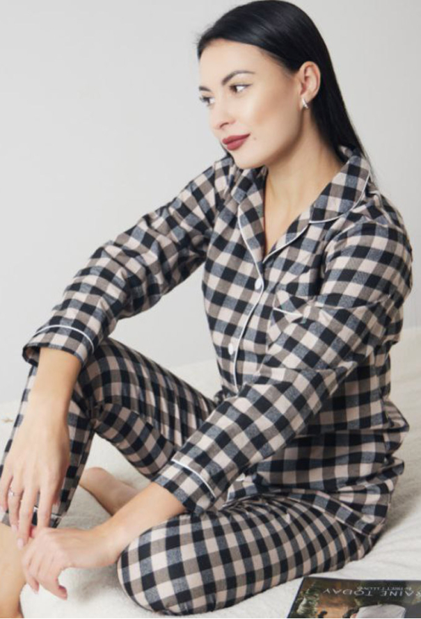 Пижама женская фланелевая Tomiko 913KCH фото