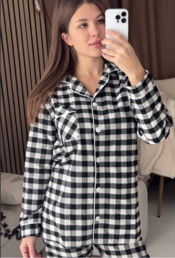 Пижама женская фланелевая Tomiko 913WCH фото