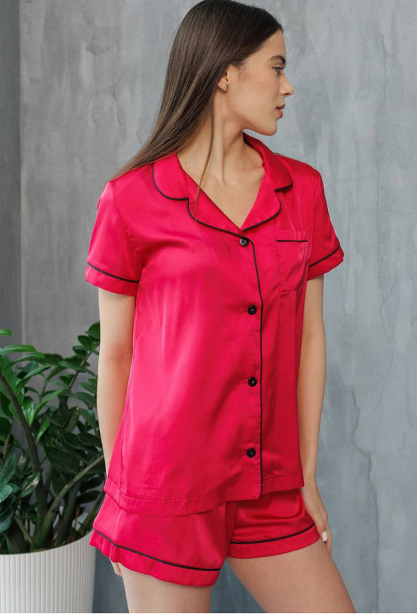 Пижама женская шелковая V.Velika 014-21ML фото