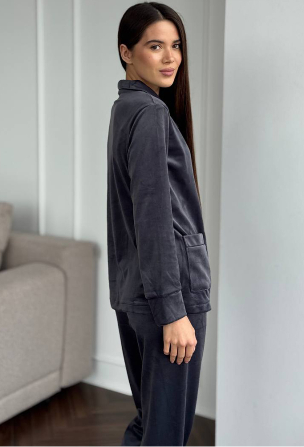 Піжама жіноча велюрова V.Velika 098-22G2BK фото