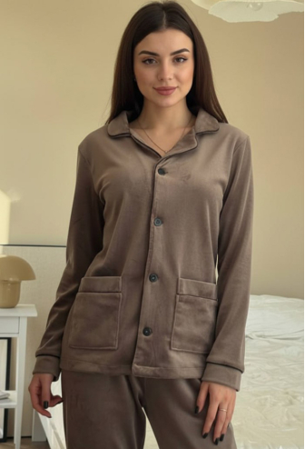 Пижама женская велюровая V.Velika 098-22MBK