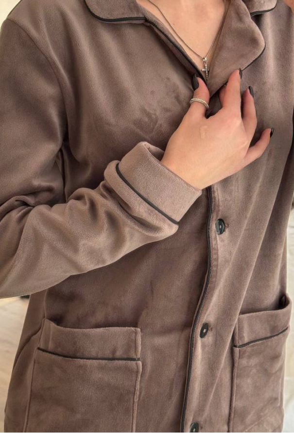 Піжама жіноча велюрова V.Velika 098-22MBK фото