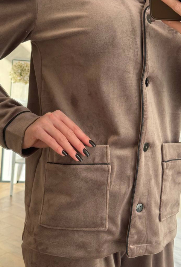 Піжама жіноча велюрова V.Velika 098-22MBK фото