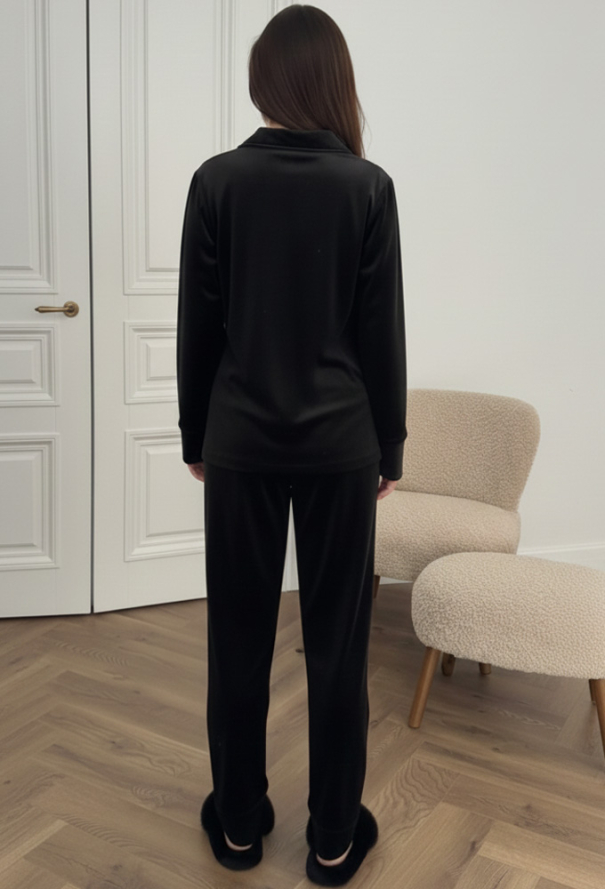 Пижама женская велюровая V.Velika 098-22BBK фото