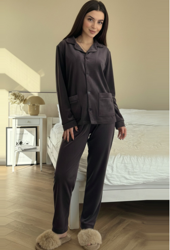 Пижама женская велюровая V.Velika 098-22FBK