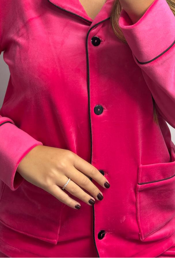 Пижама женская велюровая V.Velika 098-22RBK фото