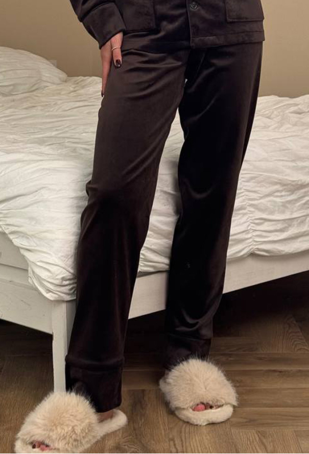 Пижама женская велюровая V.Velika 098-22SHBK фото