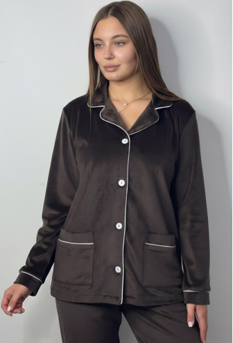 Піжама жіноча велюрова V.Velika 098-22SHWK