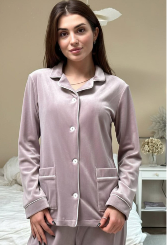 Піжама жіноча велюрова V.Velika 098-22PWK