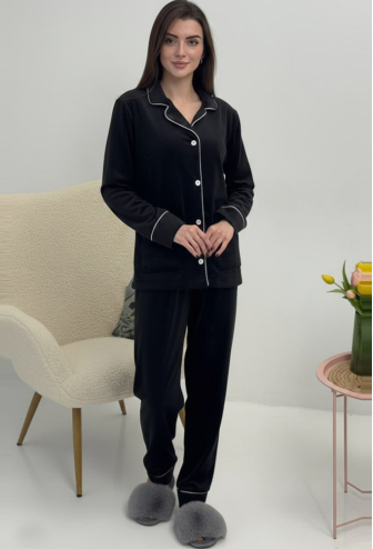 Пижама женская велюровая V.Velika 098-22CHWK