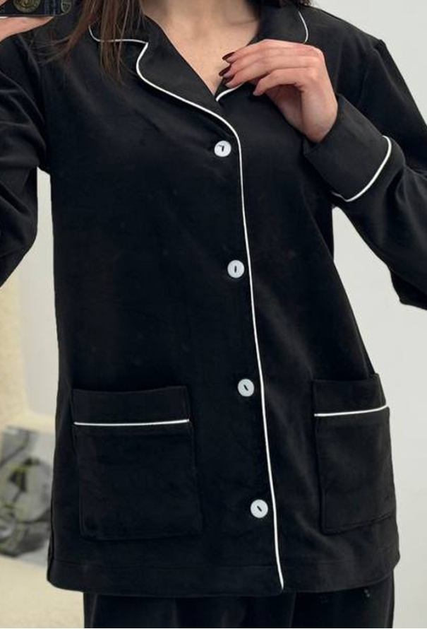 Пижама женская велюровая V.Velika 098-22CHWK фото