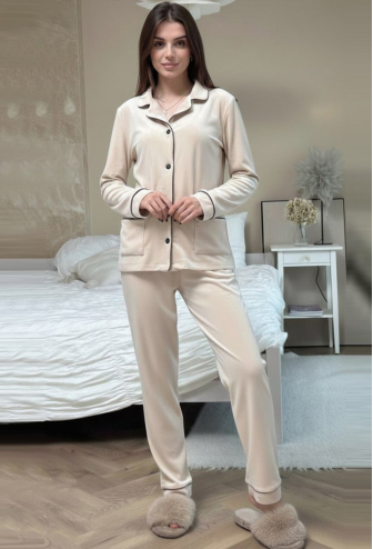 Пижама женская велюровая V.Velika 098-22KBK