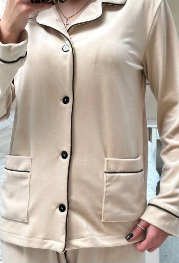 Пижама женская велюровая V.Velika 098-22KBK фото