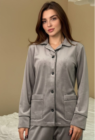 Пижама женская велюровая V.Velika 098-22SBK