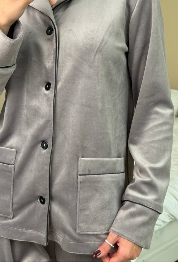 Пижама женская велюровая V.Velika 098-22SBK фото