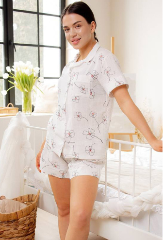 Пижама женская муслиновая V.Velika 102-22CWK
