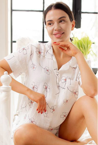 Пижама женская муслиновая V.Velika 102-22CWK