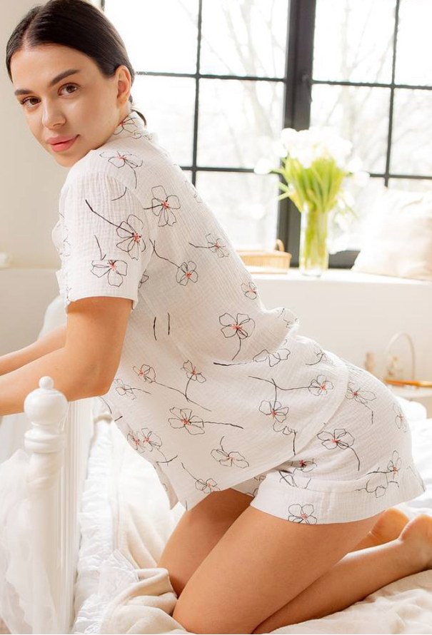 Пижама женская муслиновая V.Velika 102-22CWK фото