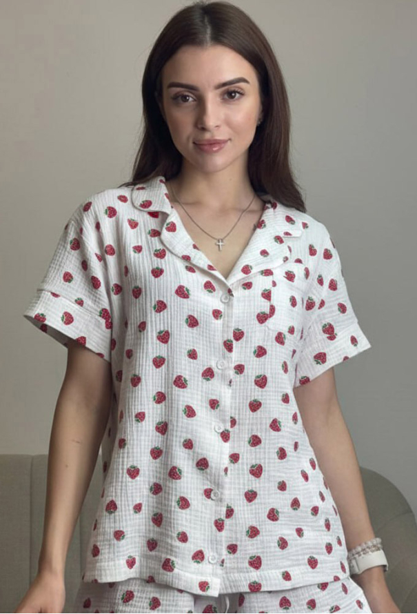 Піжама жіноча муслінова V.Velika 102-22PL фото