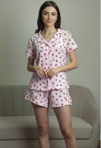 Піжама жіноча муслінова V.Velika 102-22RPL