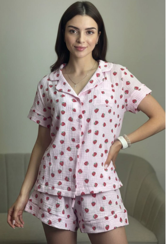 Піжама жіноча муслінова V.Velika 102-22RPL