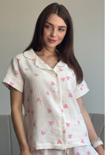 Піжама жіноча муслінова V.Velika 102-22RVS