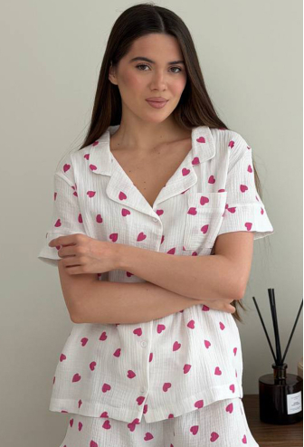 Пижама женская муслиновая V.Velika 102-22MVS