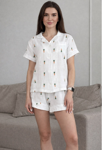 Піжама жіноча муслінова V.Velika 102-22MV