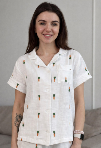 Піжама жіноча муслінова V.Velika 102-22MV